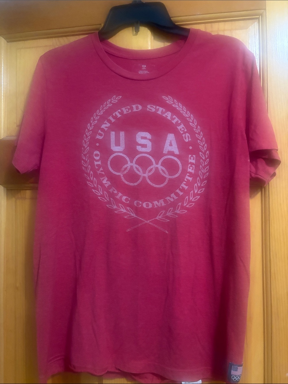 USA M Olympic Committee Red Graphic Men's T‑Shirt